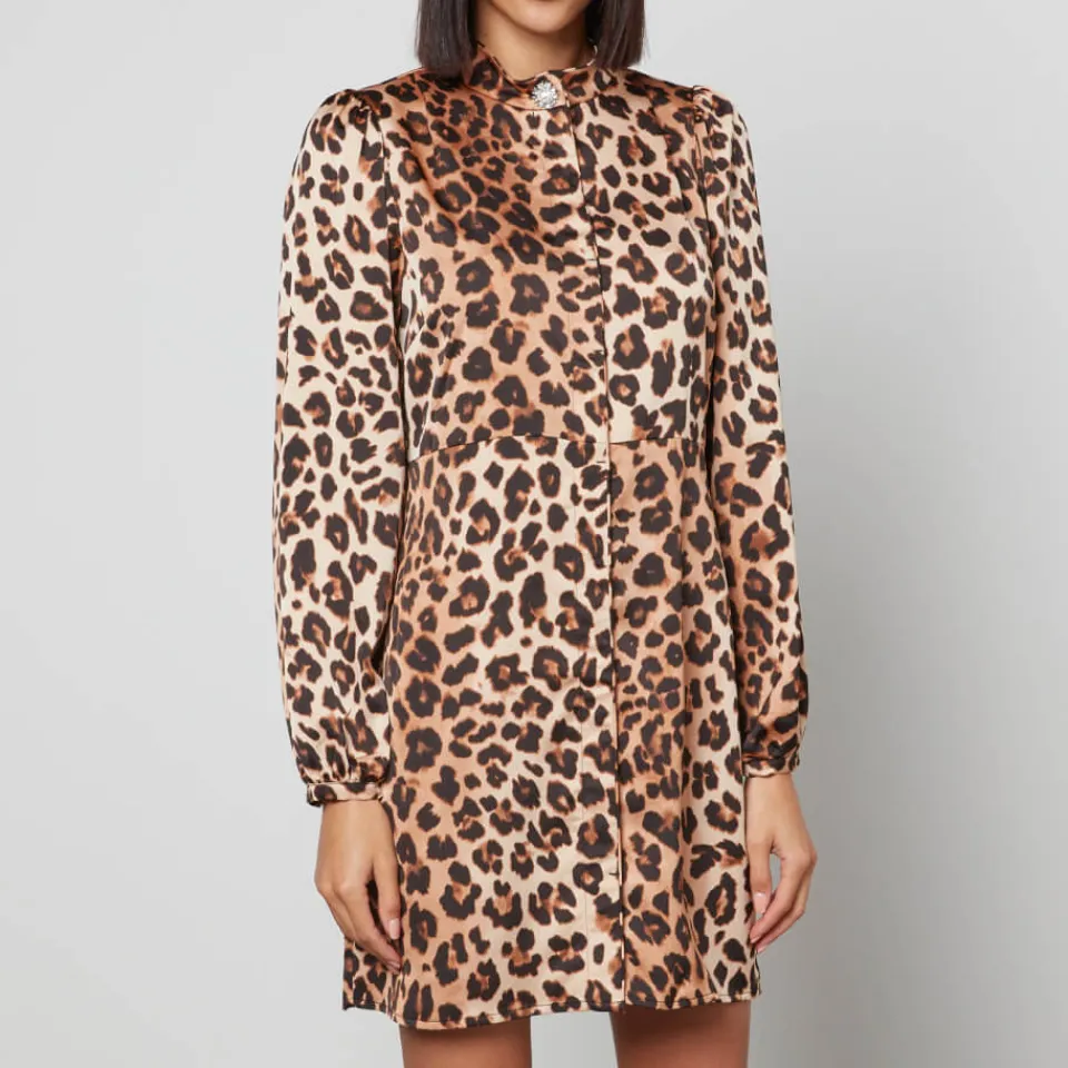Dresses|Dresses|Dr. Martens CRAS Lavacras Leopard-Print Recycled Satin Mini Dress - EU 34/UK 6