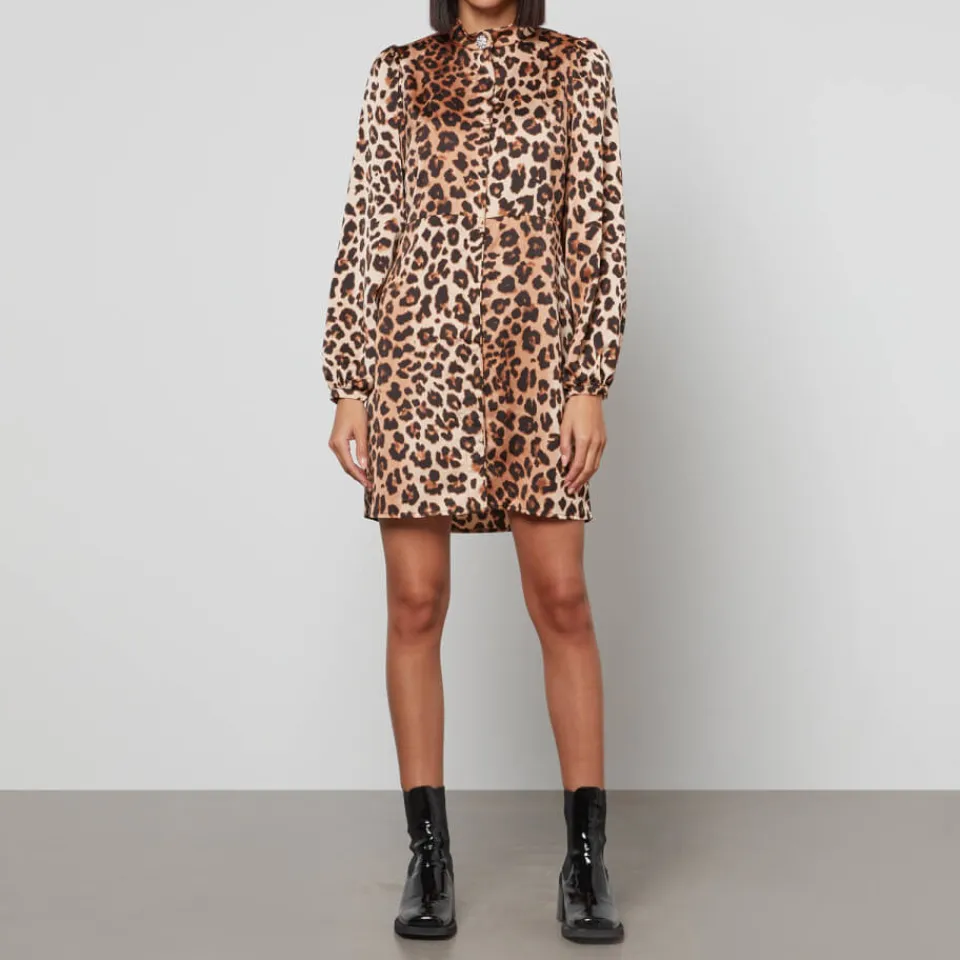 Dresses|Dresses|Dr. Martens CRAS Lavacras Leopard-Print Recycled Satin Mini Dress - EU 34/UK 6