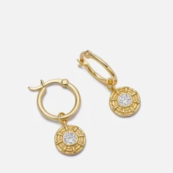 Jewellery|Dr. Martens Daisy London Apollo Sparkle 18k Gold-Plated Drop Earrings
