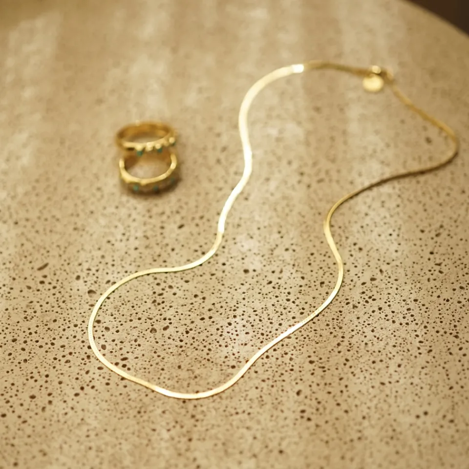 Jewellery|Dr. Martens Daisy London Fine Snake 18k Gold-Plated Necklace