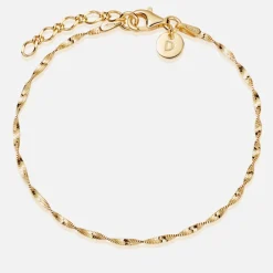Jewellery|Dr. Martens Daisy London Helix Twisted 18k Gold-Plated Bracelet