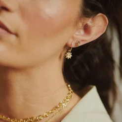 Jewellery|Dr. Martens Daisy London Spiral Sun Charm 18k Gold-Plated Earrings