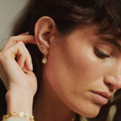Jewellery|Dr. Martens Daisy London Spiral Sun Charm 18k Gold-Plated Earrings