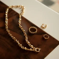 Jewellery|Daisy London X Polly Sayer Gold-Plated Knot Necklace
