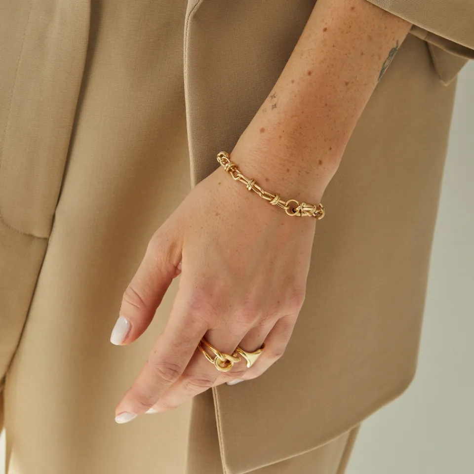 Jewellery|Dr. Martens Daisy London x Polly Sayer Knot 18k-Plated Bracelet