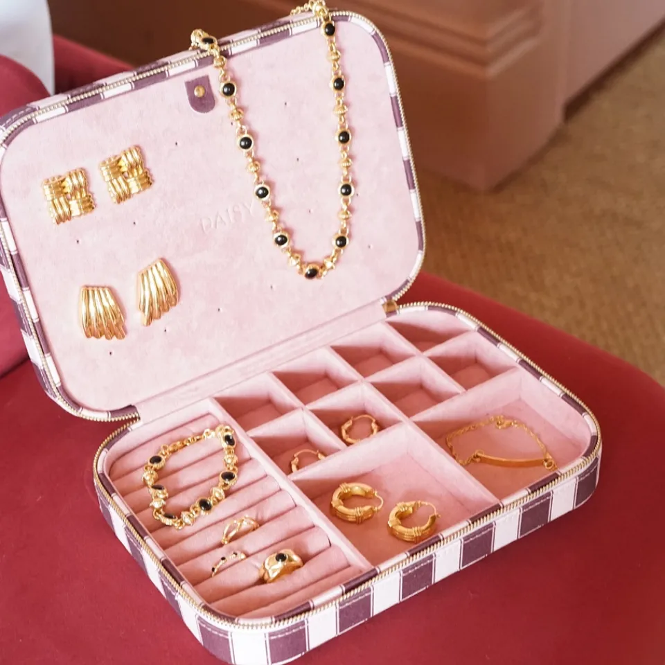 Jewellery|Dr. Martens Daisy London x Polly Sayer Mulberry Cotton-Canvas Jewellery Case