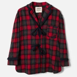 Loungewear|Vivienne Westwood Damson Madder Antonella Cotton-Flannel Pyjamas - UK 6