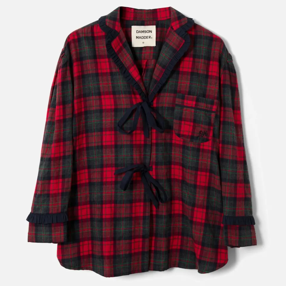 Loungewear|Vivienne Westwood Damson Madder Antonella Cotton-Flannel Pyjamas - UK 6