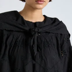 Dresses|Dresses|Ganni Damson Madder Candice Cotton-Poplin Collared Mini Dress - UK 6