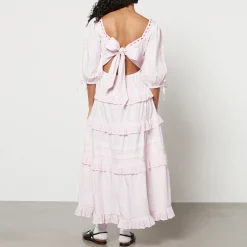 Dresses|Dresses|Damson Madder Rebecca Broderie Anglaise Cotton-Poplin Dress - UK 6