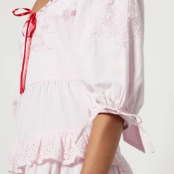 Dresses|Dresses|Damson Madder Rebecca Broderie Anglaise Cotton-Poplin Dress - UK 6