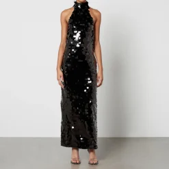 Dresses|Dresses|RIXO De La Vali Capella Sequined Mesh Midi Dress - UK 6