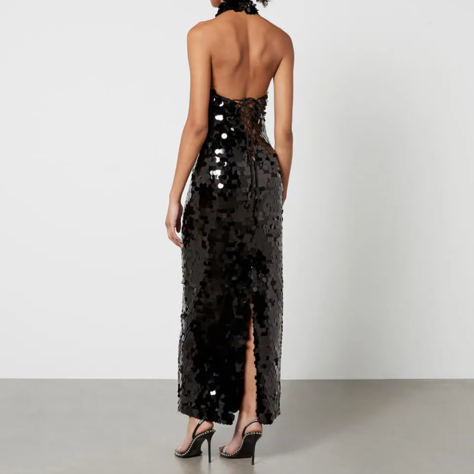 Dresses|Dresses|RIXO De La Vali Capella Sequined Mesh Midi Dress - UK 6