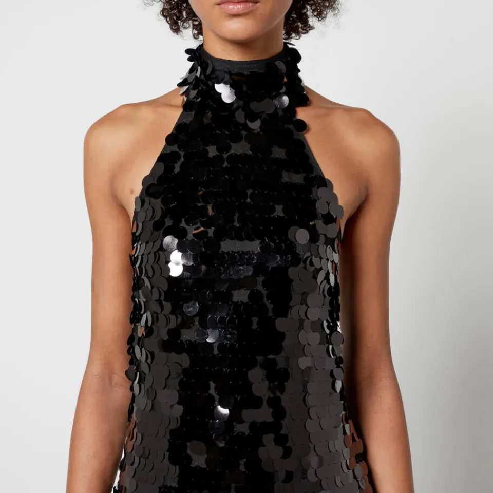Dresses|Dresses|RIXO De La Vali Capella Sequined Mesh Midi Dress - UK 6
