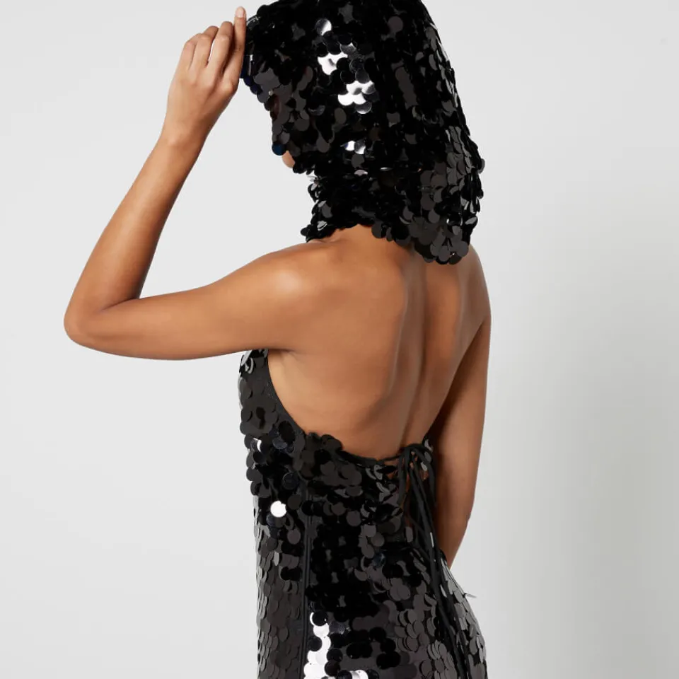 Dresses|Dresses|RIXO De La Vali Capella Sequined Mesh Midi Dress - UK 6