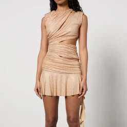 Dresses|Dresses|Dr. Martens De La Vali Hotfix Sequined Stretch-Jersey Mini Dress - UK 16