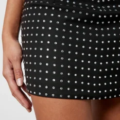 Skirts|Skirts|De La Vali Isidora Diamante-Embellished Twill Mini Skirt - UK 8