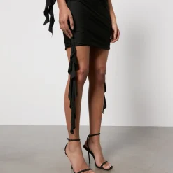 Dresses|Dresses|Sleeper De La Vali One-Shoulder Jersey Mini Dress - UK 8