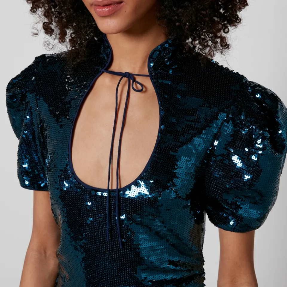 Dresses|Dresses|Dr. Martens De La Vali Puff Sleeve Sequined Mini Dress - UK 6