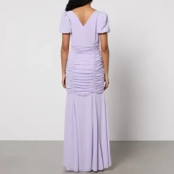 Dresses|Dresses|De La Vali Ruched Chiffon Maxi Dress - UK 16
