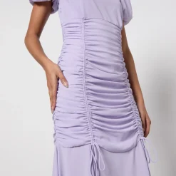 Dresses|Dresses|De La Vali Ruched Chiffon Maxi Dress - UK 16
