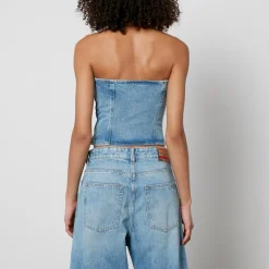 Co-Ord Sets|T-Shirts And Tops|Dr. Martens Diesel De-Ville Denim Strapless Top - XS