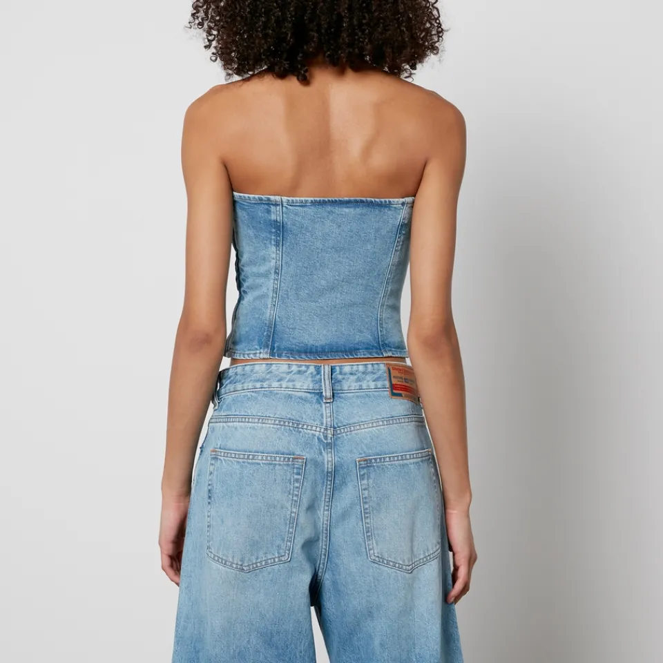 Co-Ord Sets|T-Shirts And Tops|Dr. Martens Diesel De-Ville Denim Strapless Top - XS