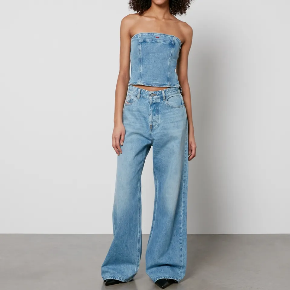 Co-Ord Sets|T-Shirts And Tops|Dr. Martens Diesel De-Ville Denim Strapless Top - XS