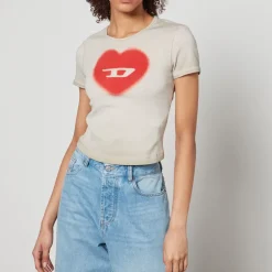 Loungewear|T-Shirts And Tops|Dr. Martens Diesel T-Ele Logo-Print Stretch-Cotton T-Shirt - XXS