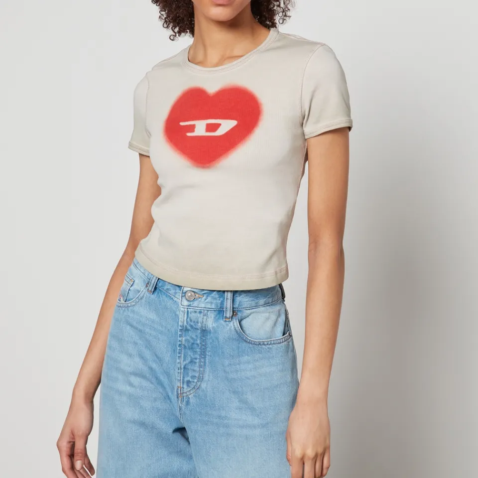 Loungewear|T-Shirts And Tops|Dr. Martens Diesel T-Ele Logo-Print Stretch-Cotton T-Shirt - XXS