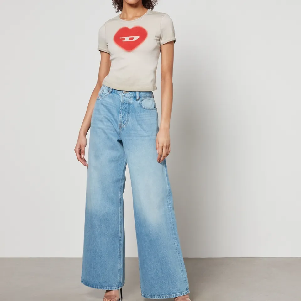 Loungewear|T-Shirts And Tops|Dr. Martens Diesel T-Ele Logo-Print Stretch-Cotton T-Shirt - XXS