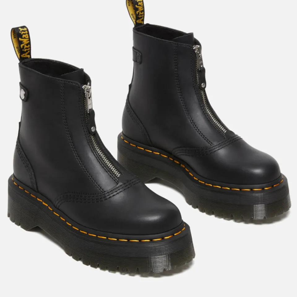 Boots|Dr. Martens Jetta Zip Front Leather Boots - UK 3