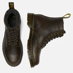 Boots|Dr. Martens Men's 1460 Faux Fur-Lined Leather Boots - UK 7