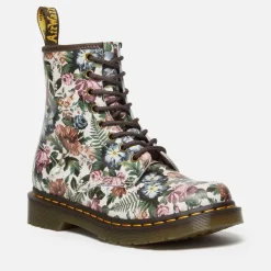 Boots|Dr. Martens Women's 1460 Floral-Print Leather 8-Eye Boots - UK 3
