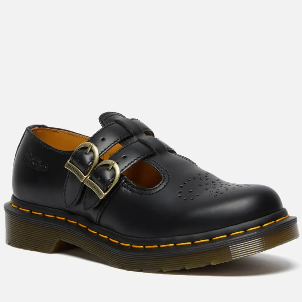 Flats|Dr. Martens Women's 8065 Leather Mary-Jane Shoes - UK 3