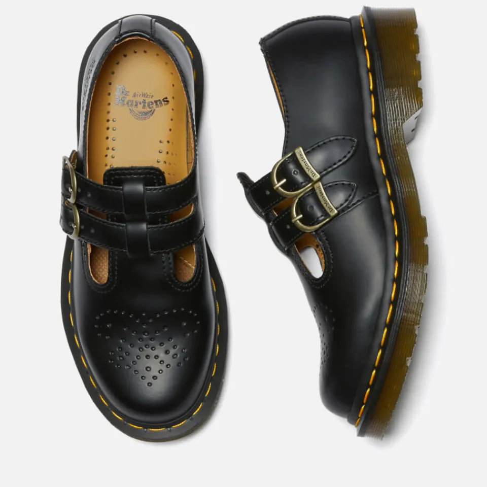 Flats|Dr. Martens Women's 8065 Leather Mary-Jane Shoes - UK 3