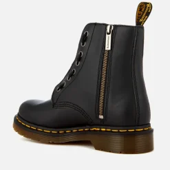 Boots|Dr. Martens Women's 1460 Pascal Front Zip Arcadia Leather 8-Eye Boots - Black