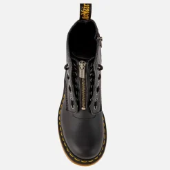 Boots|Dr. Martens Women's 1460 Pascal Front Zip Arcadia Leather 8-Eye Boots - Black