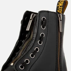 Boots|Dr. Martens Women's 1460 Pascal Front Zip Arcadia Leather 8-Eye Boots - Black