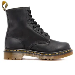 Boots|Dr. Martens Women's 1460 Serena Leather/Fur Lined 8-Eye Boots - Black