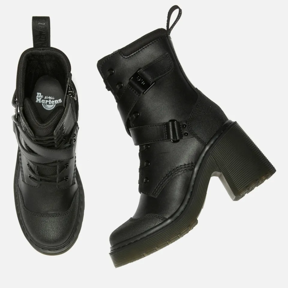 Boots|Marant Etoile Dr. Martens Women's Chesney Tech 8-Eye Heeled Leather Boots - UK 3