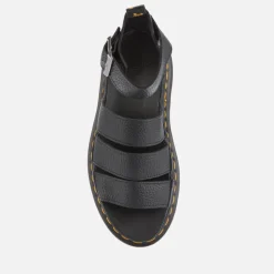 Sandals & Slides|Sandals|Birkenstock Dr. Martens Women's Clarissa II Quad Leather Sandals - Black - UK 3