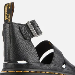 Sandals & Slides|Sandals|Birkenstock Dr. Martens Women's Clarissa II Quad Leather Sandals - Black - UK 3