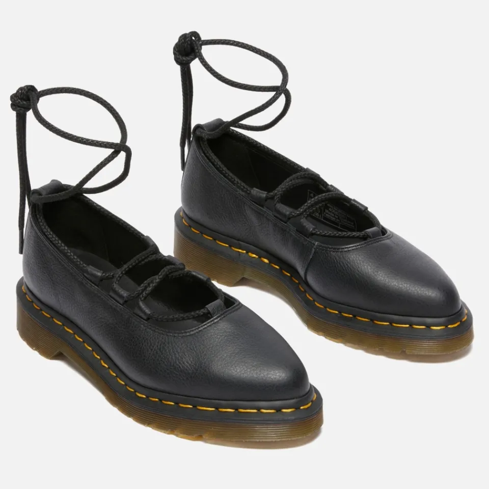 Flats|Dr. Martens Women's Elphie II Leather Lace Up Flats - UK 3