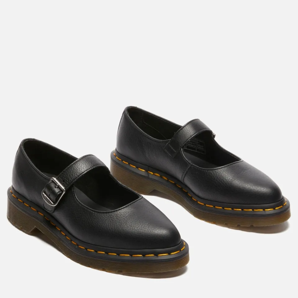 Flats|Dr. Martens Women's Elphie Leather Mary Jane Shoes - UK 3