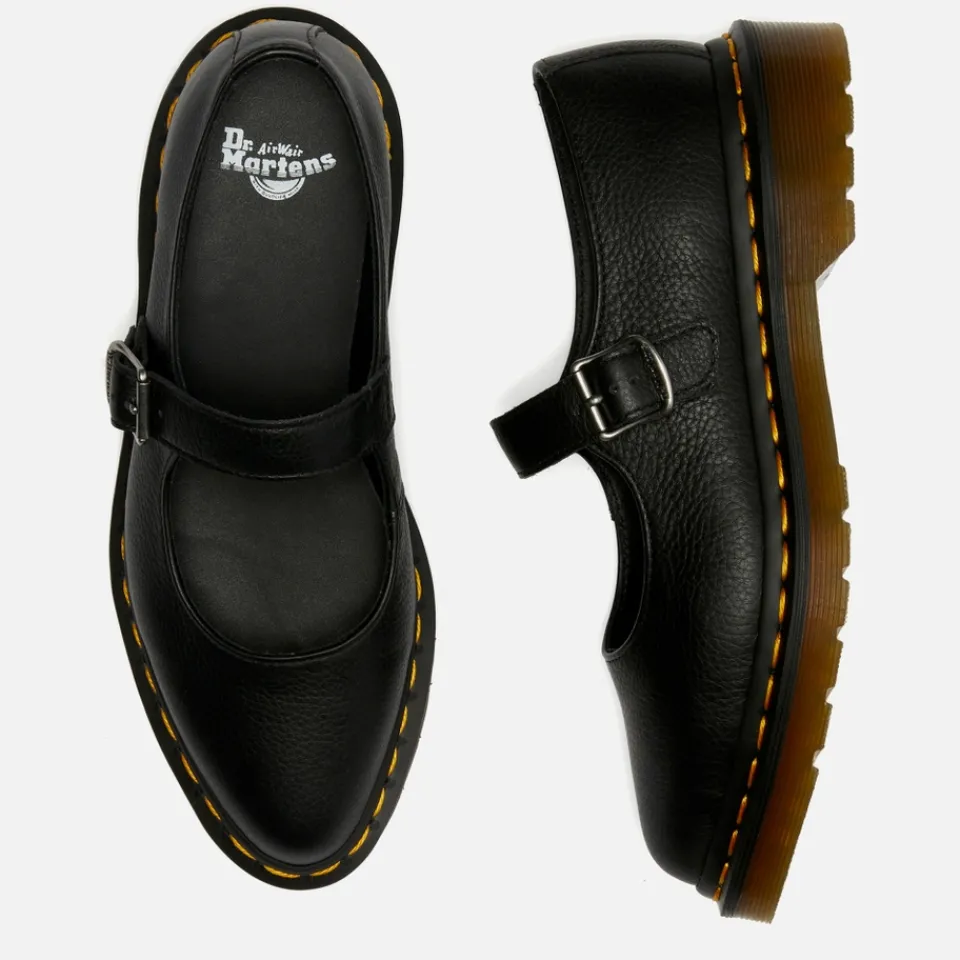 Flats|Dr. Martens Women's Elphie Leather Mary Jane Shoes - UK 3