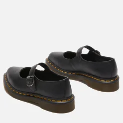 Flats|Dr. Martens Women's Elphie Leather Mary Jane Shoes - UK 3