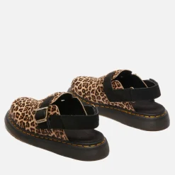 Flats|Dr. Martens Women's Jorge II Leopard Leather Mules - UK 3