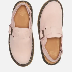 Flats|RAINS Dr. Martens Women's Jorge II Nubuck Mules - Powder Pink - UK 4