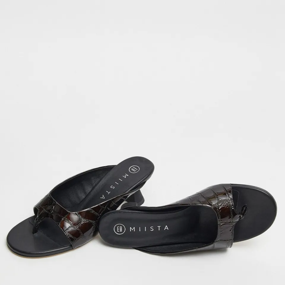 Heels|BY FAR E8 by Miista Women's Palmira Leather Heeled Mules - UK 3